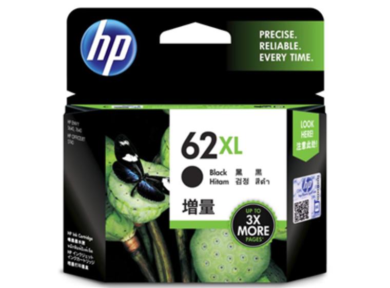 product image for HP 62XL High Yield Black Ink Cartridge