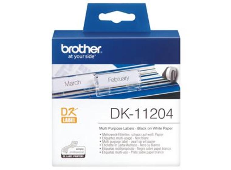 product image for Brother DK11204 400 Multi-Purpose Address Labels 17mm x 54mm