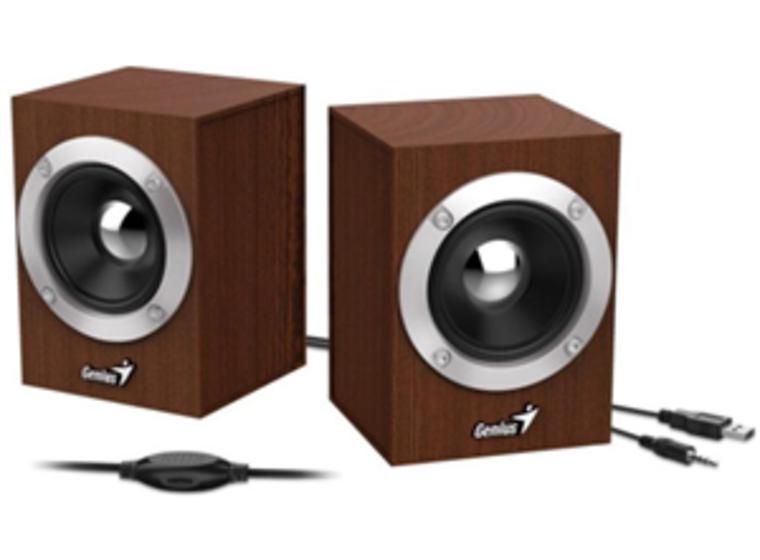 product image for Genius SP-HF280 Wooden USB Powered Speakers