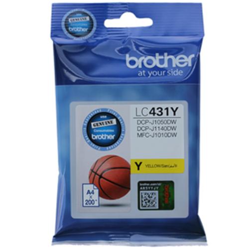 image of Brother LC431Y Yellow Ink Cartridge