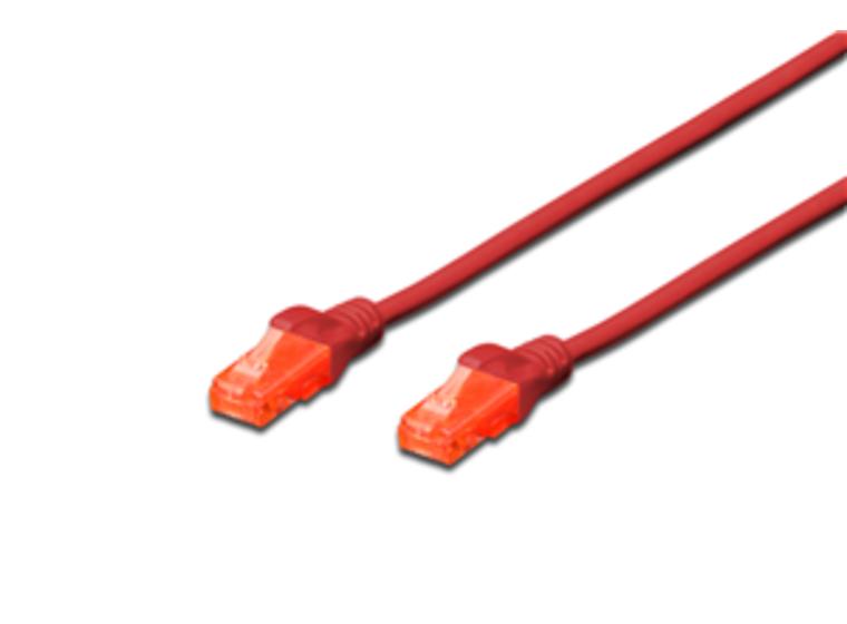 product image for Digitus UTP CAT6 Patch Lead -  0.5M Red