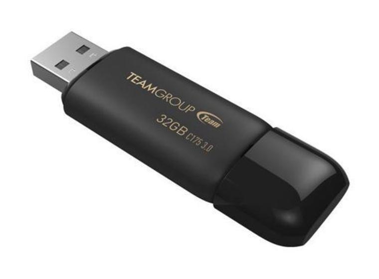 product image for TEAM C175 SERIES 32GB USB 3.0 DRIVE BLACK
