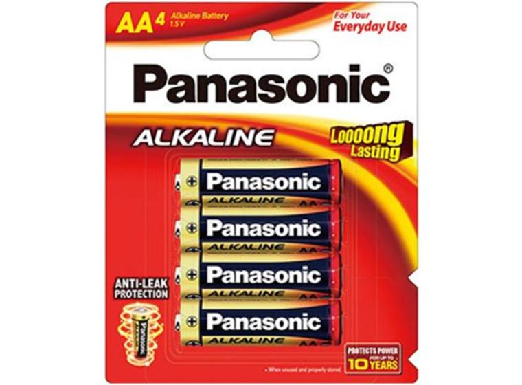 product image for Panasonic AA Alkaline Battery 4 Pack