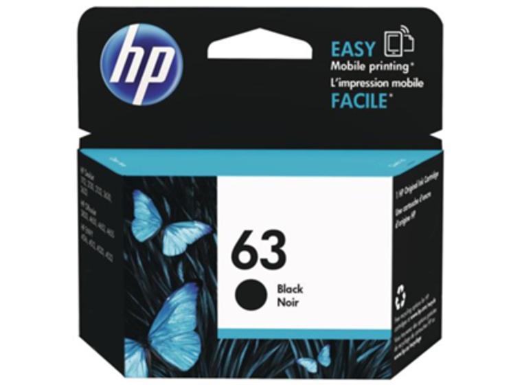 product image for HP 63 Black Original Ink Cartridge