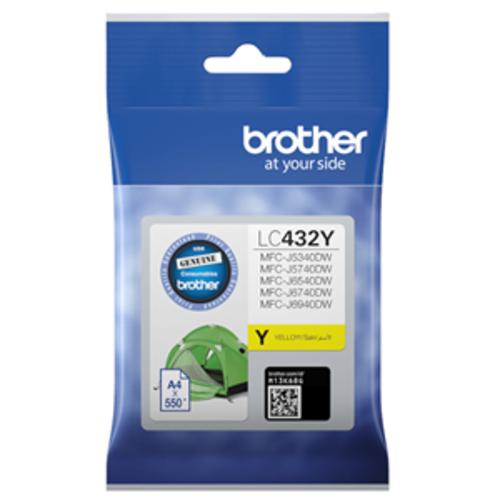image of Brother LC432Y Yellow Ink Cartridge