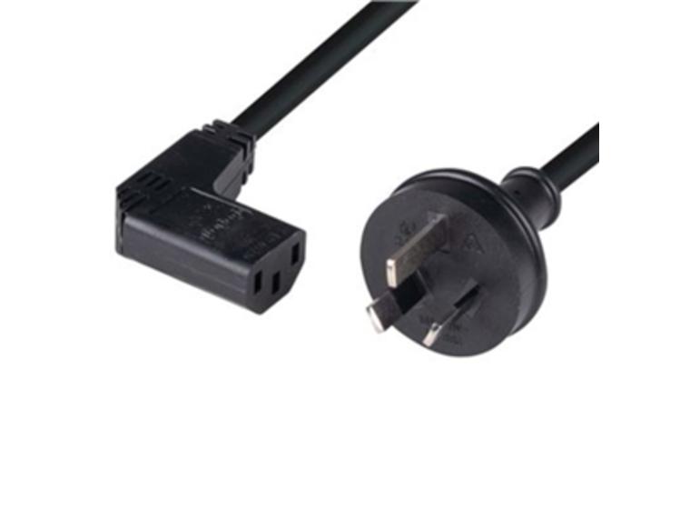 product image for Power Cord - Right Angle 10A/250V IEC (F) to 3 Pin Power (M) 1.8m