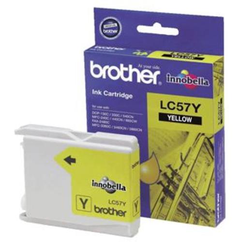 image of Brother LC57Y Yellow Ink Cartridge