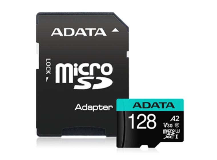 product image for ADATA Premier Pro microSDXC UHS-I U3 A2 V30 Card with Adapter128GB