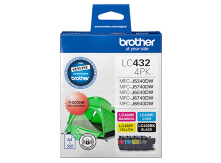 product image for Brother LC4324PKS 4-Pack Ink Cartridge (B/C/M/Y)