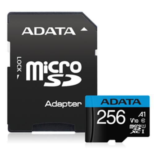 image of ADATA Premier microSDXC UHS-I A1 V10 Card with Adapter 256GB