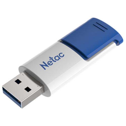image of Netac U182 USB3 Flash Drive 32GB UFD Retractable Blue/White
