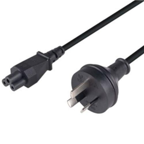 image of 3 Pin Power Lead (M) to C5 Clover (M) 0.3m Power Cable - Bulk
