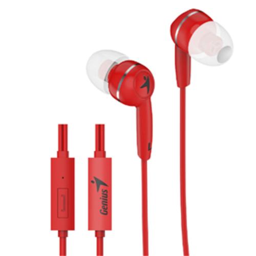 image of Genius HS-M320 Red In-Earphones with Inline Mic