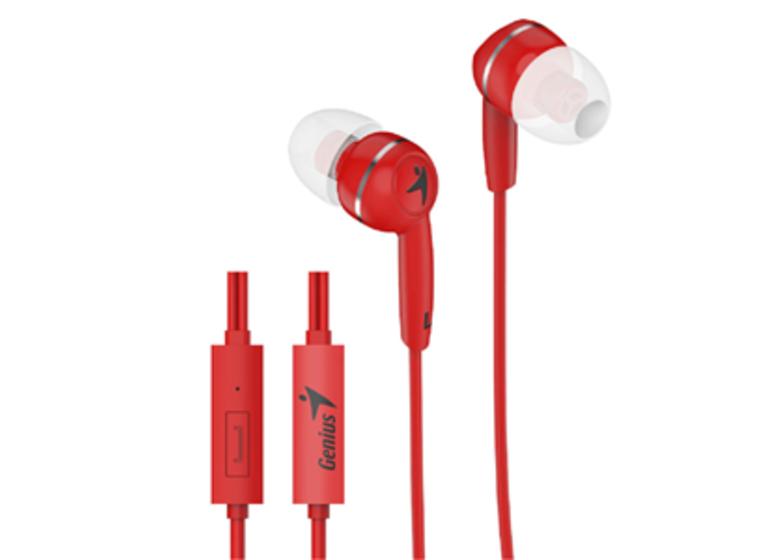product image for Genius HS-M320 Red In-Earphones with Inline Mic