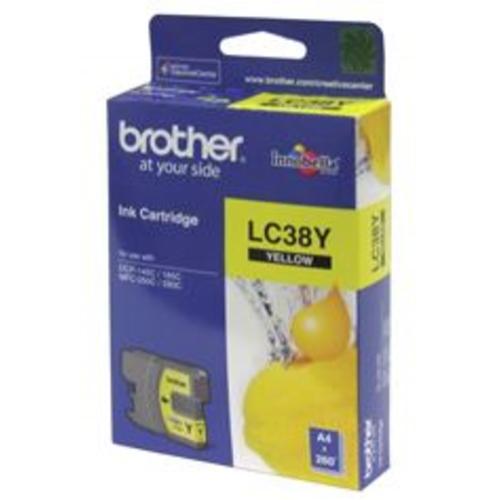 image of Brother LC38Y Yellow Ink Cartridge