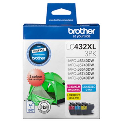 image of Brother LC4323PKS 3-Pack Ink Cartridge (C/M/Y)
