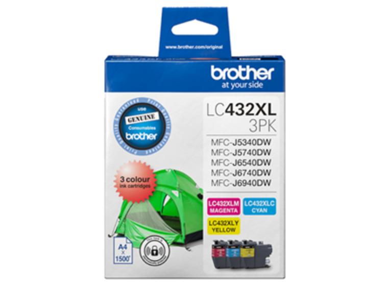 product image for Brother LC4323PKS 3-Pack Ink Cartridge (C/M/Y)