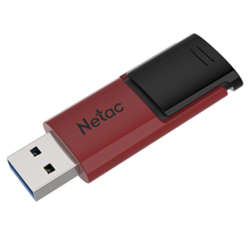 image of Netac U182 USB3 Flash Drive 32GB UFD Retractable Red/Black