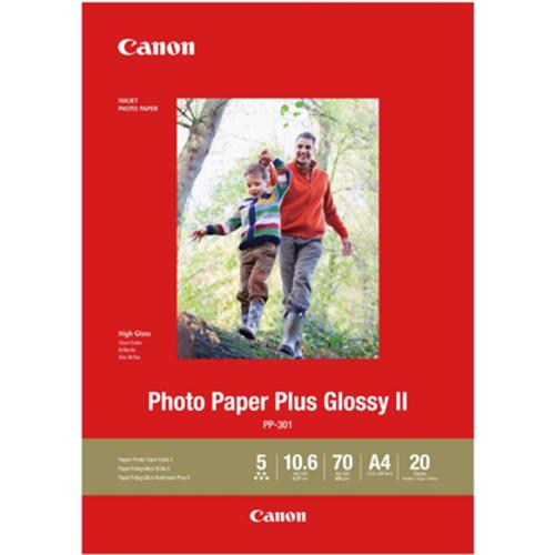 image of Canon PP-301 A4 Glossy II 275gsm Photo Paper - 20 Sheets
