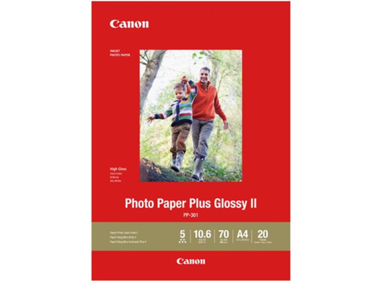 product image for Canon PP-301 A4 Glossy II 275gsm Photo Paper - 20 Sheets