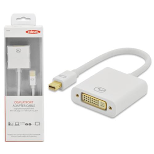 image of Ednet mini DisplayPort (M) to DVI-D (F) Adapter Cable