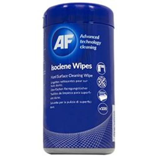 image of AF Isoclene Anti-Bacterial Office Wipes Tub - 100