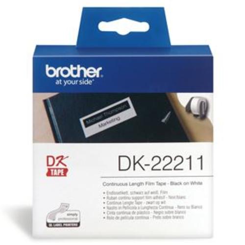 image of Brother DK22211 Continuous Length Paper Label Tape 29mm x 15.24m