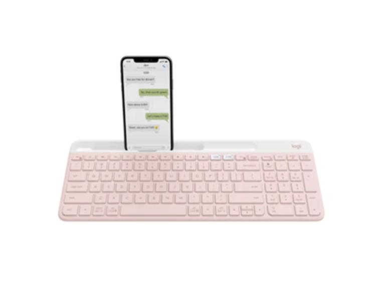 product image for Logitech K580 Multi-Device Wireless Keyboard - Rose