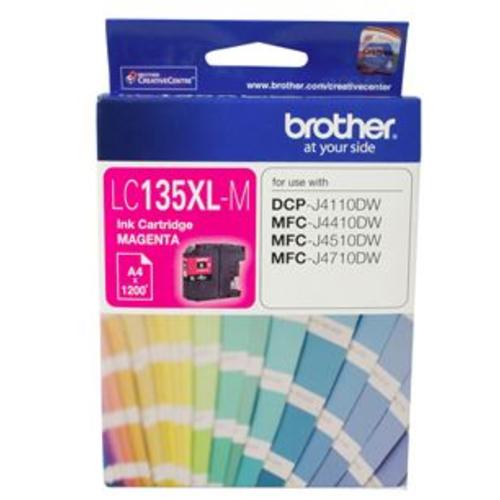 image of Brother LC135XLM Magenta High Yield Ink Cartridge