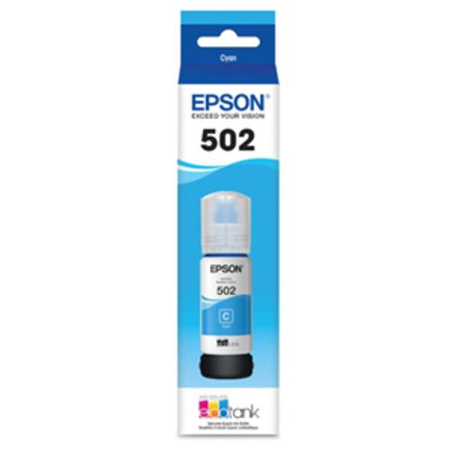 image of Epson T502 Cyan Ink Bottle