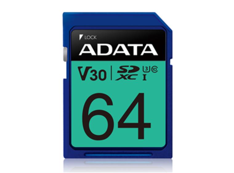 product image for ADATA Premier Pro UHS-I U3 V30 SDXC Card 64GB