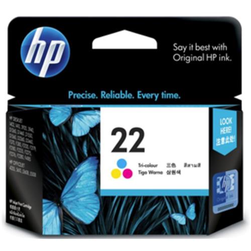 image of HP 22 Tri-color Ink Cartridge