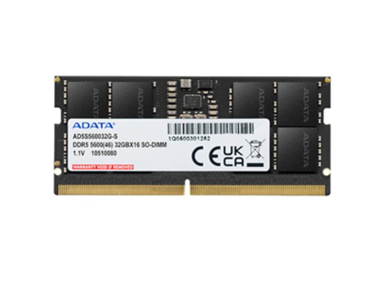 product image for ADATA 32GB DDR5-5600 2048x8 SODIMM Lifetime wty