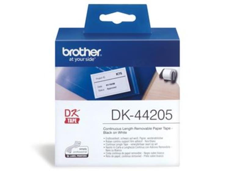 product image for Brother DK44205 Continuous Paper Roll (Blk Print on Wht) 62mm x 30.48m