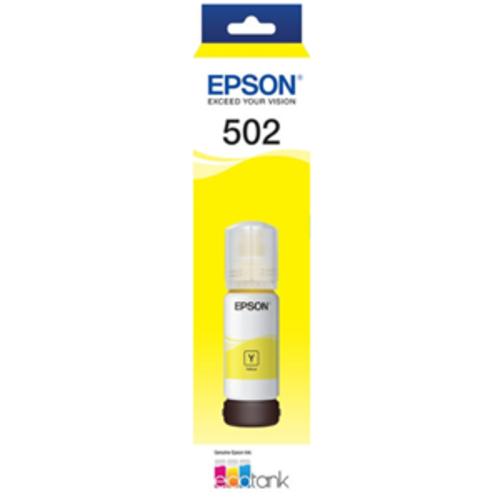 image of Epson T502 Yellow Ink Bottle