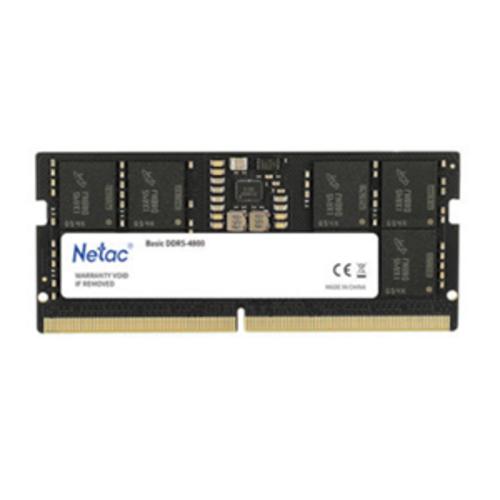 image of Netac Basic 8GB DDR5-4800 C40 SoDIMM Lifetime wty