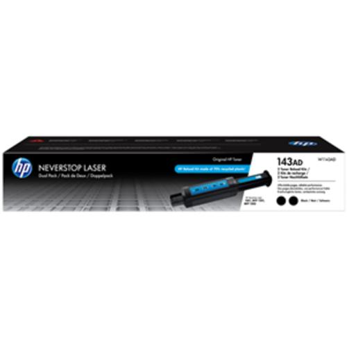 image of HP 143A Dual Pack Black Neverstop Toner Reload Kit