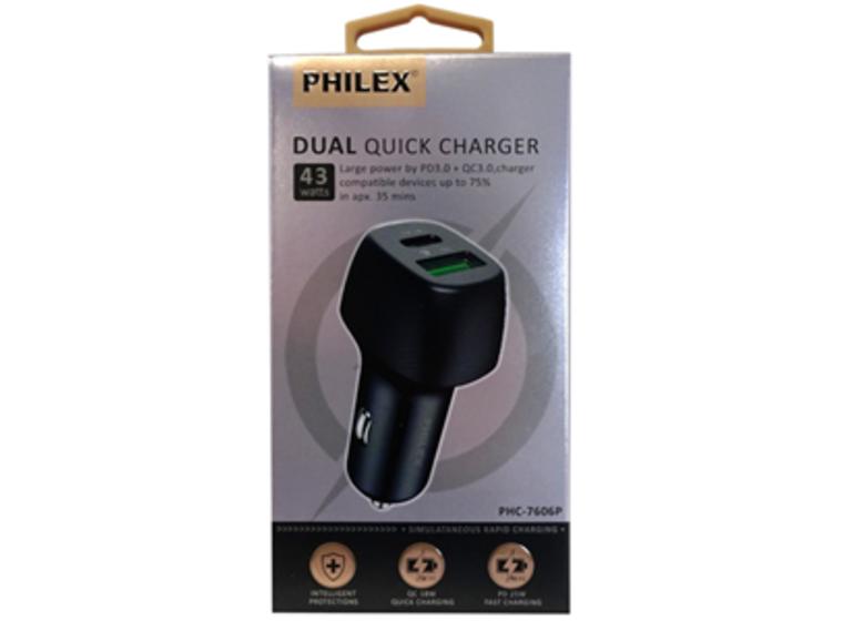 product image for Sansai Dual USB Car Charger - Type-C & Type-A