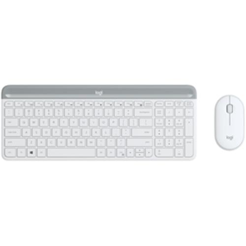 image of Logitech MK470 Slim W/L Desktop Kit - White