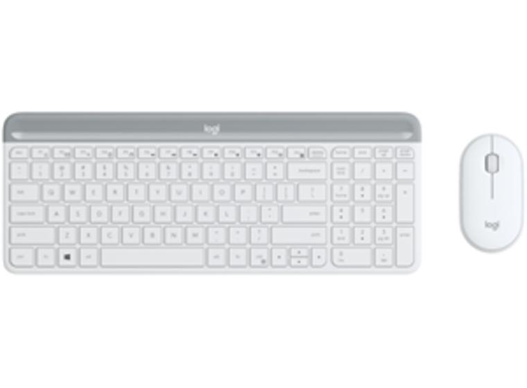 product image for Logitech MK470 Slim W/L Desktop Kit - White