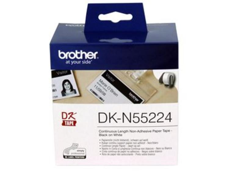 product image for Brother DKN55224 Non-Adhesive Continuous Paper Roll 54mm x 30.48m