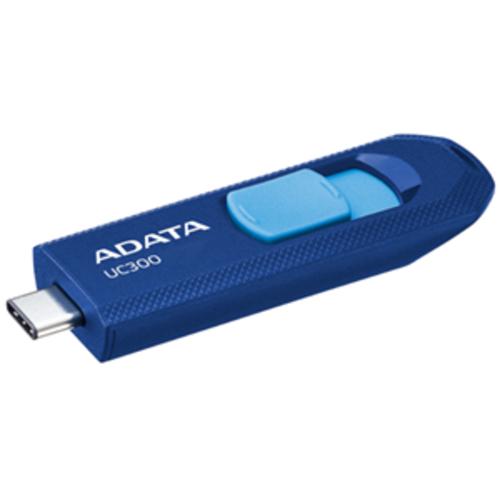 image of ADATA UC300 Retractable USB3.2 Type-C 64GB Blue Flash Drive