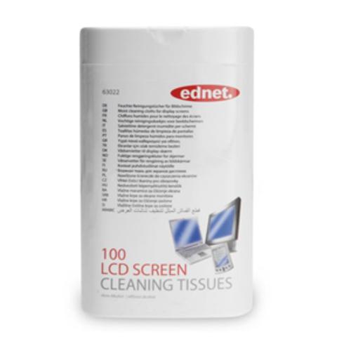 image of Ednet Screen Cleaning Wipes Tub - 100 