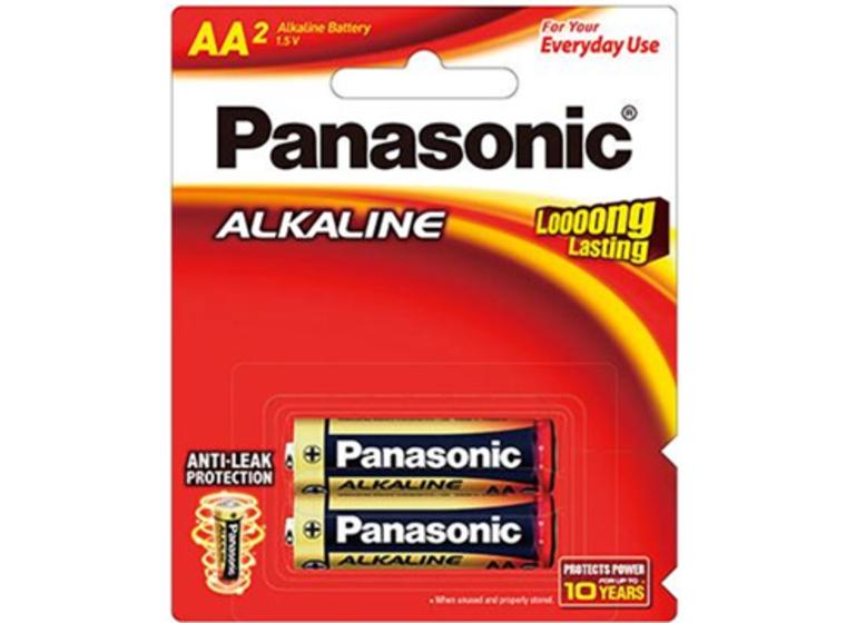product image for Panasonic AA Alkaline Battery 2 Pack