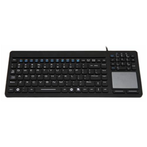 image of Inputel SK308 Silicone Keyboard + Trackpad IP68 - USB