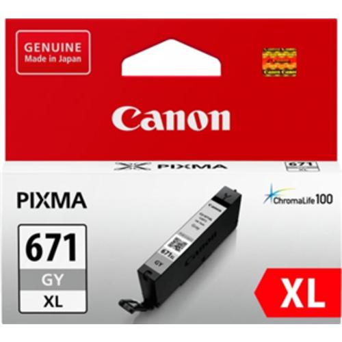 image of Canon CLI671XGY Grey High Yield Ink Cartridge
