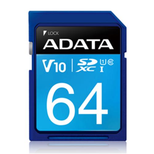 image of ADATA Premier UHS-I V10 SDXC Card 64GB