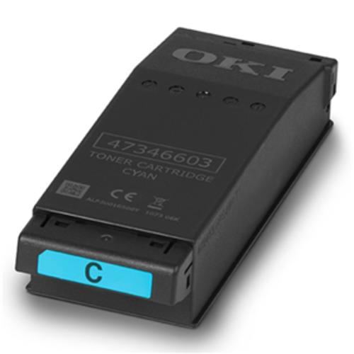 image of OKI YA8001-1088G035 Cyan Toner Cartridge for C650DN
