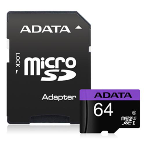 image of ADATA Premier microSDXC UHS-I Card with Adapter 64GB