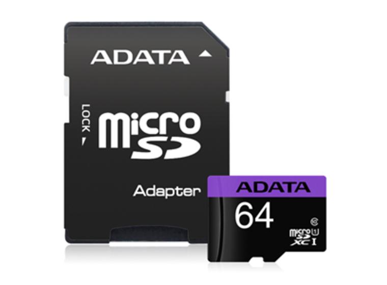 product image for ADATA Premier microSDXC UHS-I Card with Adapter 64GB